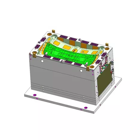 자동차 후면 테일게이트 트림 패널 사출 금형